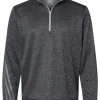 A284 - Brushed Terry Heathered Quarter-Zip Pullover<Adidas Best