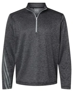 A284 - Brushed Terry Heathered Quarter-Zip Pullover<Adidas Best