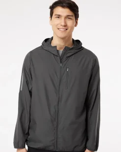 A524 - Hooded Full-Zip Windbreaker<Adidas Sale