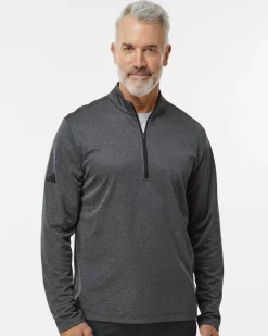 A593 - Space Dyed Quarter-Zip Pullover<Adidas Hot
