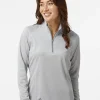 A594 - Women's Space Dyed Quarter-Zip Pullover<Adidas Outlet