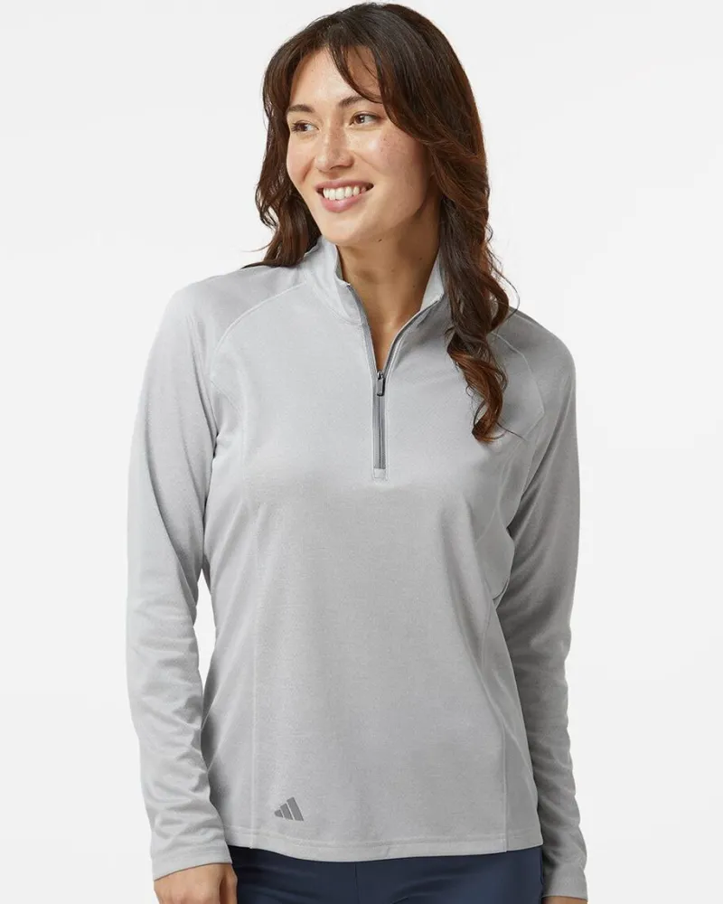 A594 - Women's Space Dyed Quarter-Zip Pullover<Adidas Outlet