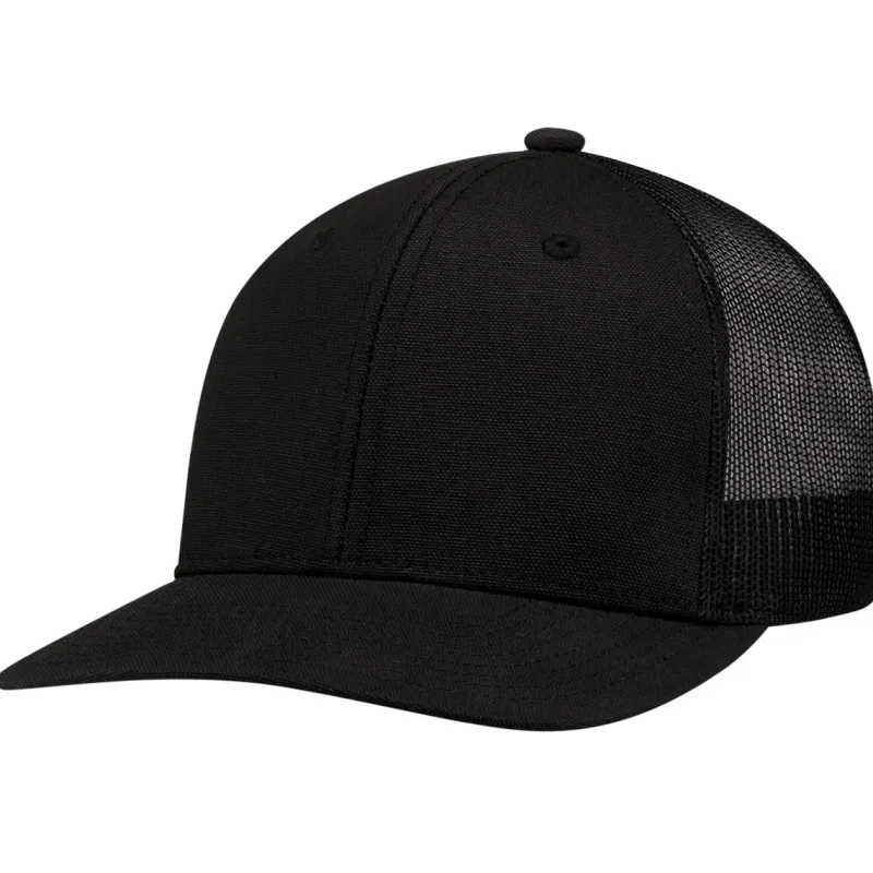 8D017M - Duck Canvas / Polyester Mesh, 6 Panel Constructed Pro-Round (Mesh Back)<AJM Discount