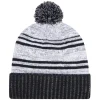 9G087M - Acrylic / Polyester Micro Fleece, Cuff Toque (Pom Pom 8cm)<AJM Fashion