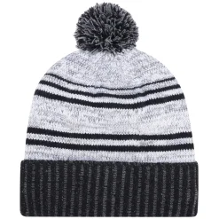 9G087M - Acrylic / Polyester Micro Fleece, Cuff Toque (Pom Pom 8cm)<AJM Fashion
