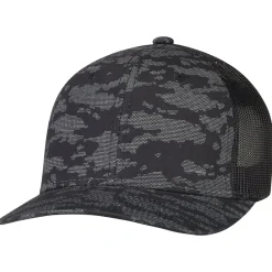 8G017M - Cotton Drill / Nylon Mesh / Polyester Mesh 6 Panel Constructed Pro-Round (Urban Camo, Mesh Back)<AJM Online
