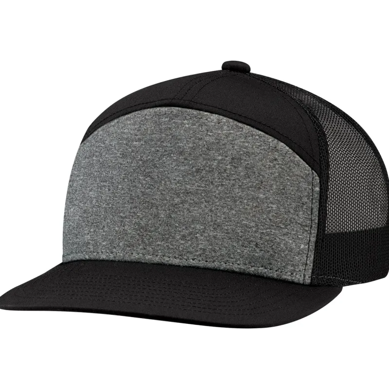 4G415M - Polycotton / Polyester Heather / Polyester Mesh 7 Panel Constructed Camper Style (Mesh Back)<AJM Online