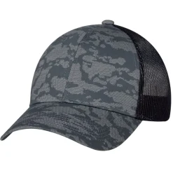 3H647M - Cotton Drill / Soft Polyester Mesh, 6 Panel Constructed Full-Fit (Urban Camo, Mesh Back)<AJM Outlet
