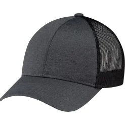 4H647M - Polyester Heather / Soft Polyester Mesh 6 Panel Constructed Full-Fit (Mesh Back)<AJM Outlet