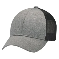 4H647M - Polyester Heather / Soft Polyester Mesh 6 Panel Constructed Full-Fit (Mesh Back)<AJM Outlet