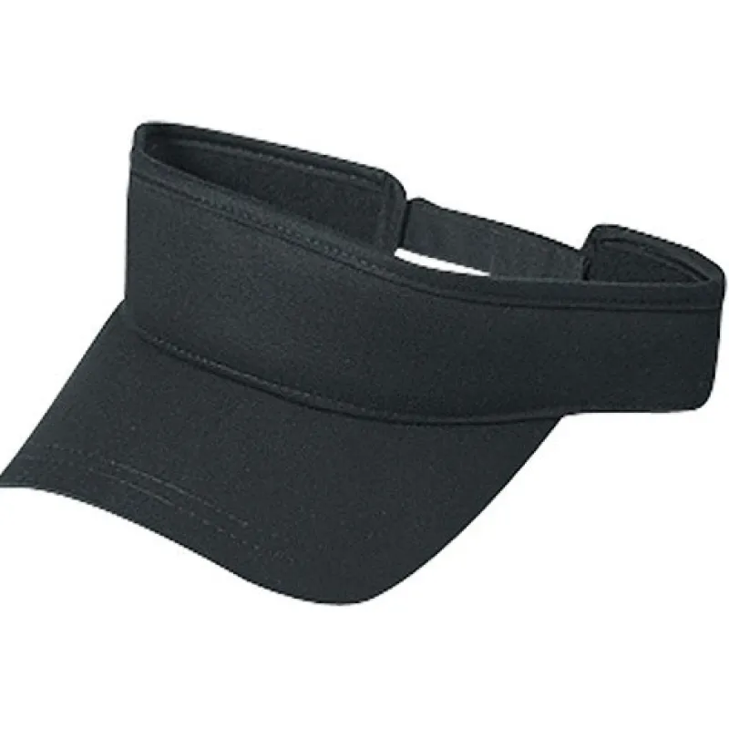 6J320U - Deluxe Blended Chino Twill Visor<AJM Best
