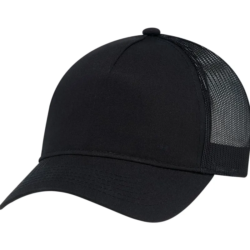 5970L - Polycotton / Polyester Mesh 5 Panel Constructed Full-Fit-Five (Mesh Back, Women's)<AJM Sale