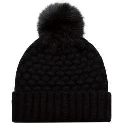 9L580L - Acrylic, Cuff Toque (Faux Fur Pom Pom 12cm, Women’s)<AJM Fashion