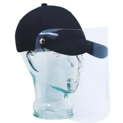 5000M - Cap with Face Shield Full-Fit Cap with Retractable / Removable Shield<AJM New