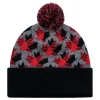 9R262M - Acrylic, Cuff Toque (Maple Leaf, Pom Pom 8cm)<AJM Sale