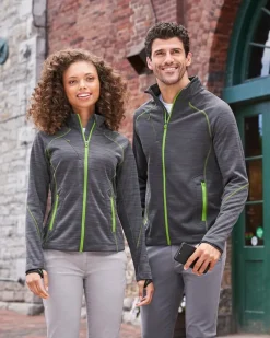 Ash City North End 78697 - Flux Ladies' Melange Bonded Fleece Jackets<North End Sport Red Online