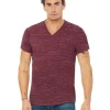 3655C - Unisex Textured Jersey V-Neck T-Shirt<Bella+Canvas Clearance