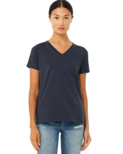 6405CVC - Ladies Relaxed Heather CVC Jersey V-Neck T-Shirt<Bella+Canvas Fashion
