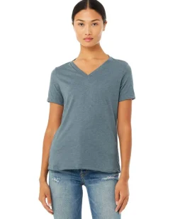 6405CVC - Ladies Relaxed Heather CVC Jersey V-Neck T-Shirt<Bella+Canvas Fashion