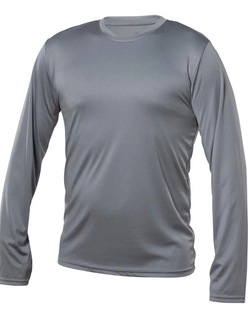 M635 - Men's Long Sleeve T-Shirt, 100% Polyester Interlock, Dry Fit<Blank Activewear New
