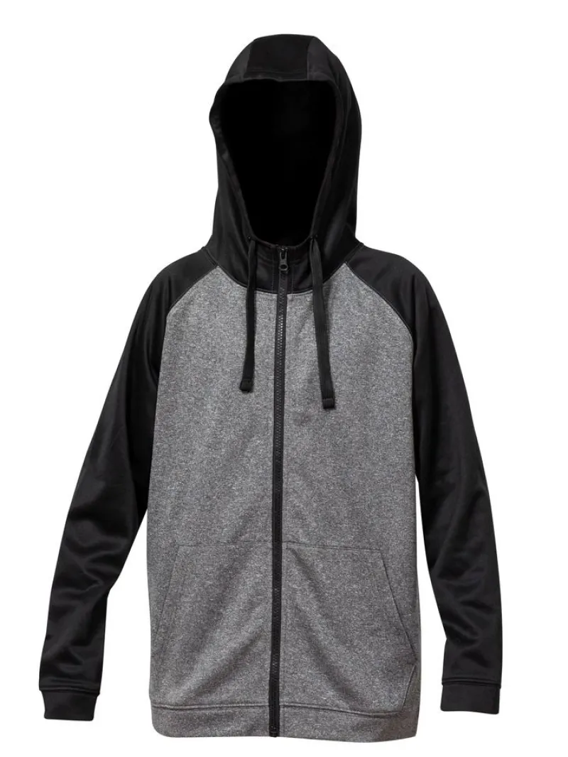 Y444 - Youth Performance Full Zip Hoodie with Raglan Sleeves<Blank Activewear Clearance