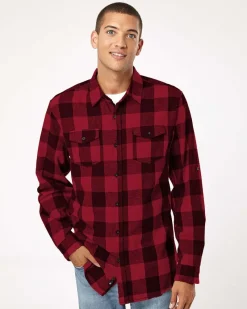 8210 - MEN'S WOVEN PLAID FLANNEL<Burnside Outlet