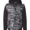 8701 - Nylon Vest with Fleece Sleeves<Burnside Clearance