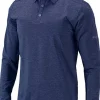 17F71MP - Adult Omni-Wick Pin High L/S Polo<Columbia Golf Sale