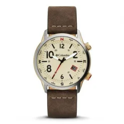 CSC01-002 - Outbacker Watch: Dial/Saddle Leather<Columbia Timing Hot