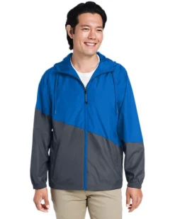Core 365 CE710 - Unisex Techno Lite Colorblock Windbreaker<Core365 New