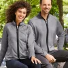 CE72 - Men's Venture Heathered Stripe Full-Zip<Core365 Clearance