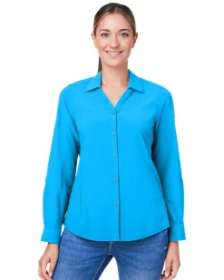 CE510LW - Ladies Ultra UVP® Long-Sleeve Marina Shirt<Core365 New