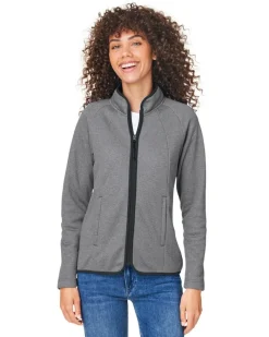 CE72W - Ladies Venture Heathered Stripe Full-Zip<Core365 New