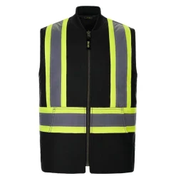 L01295 - Titan Hivis Vest With Sherpa Lining<CX2 Hivis Fashion