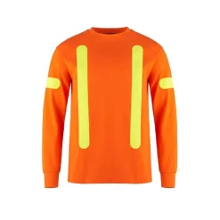 S05975 - Citadel Cotton Long Sleeve Safety T-Shirt<CX2 Hivis Clearance