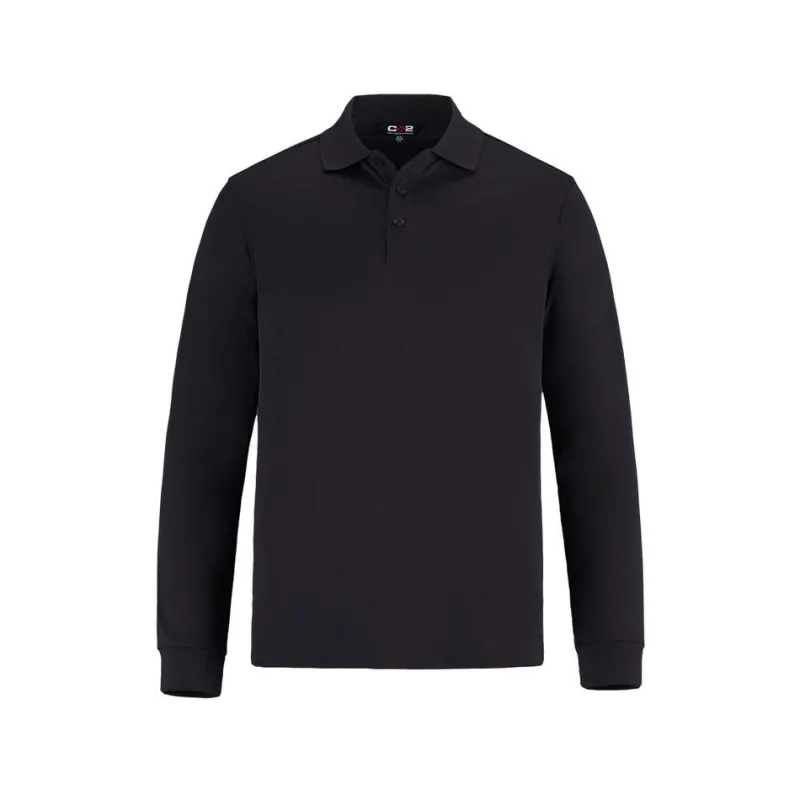 S05737 - Birdie Men's Long Sleeve Pique Mesh Polo<CX2 Best