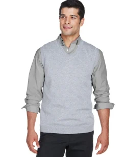 D477 - Airspun Cotton Unisex V-Neck Vest<Devon & Jones Clearance