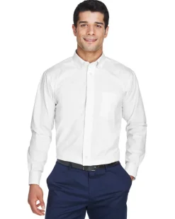 D630 - Men's Crown Collection Solid Oxford<Devon & Jones Clearance