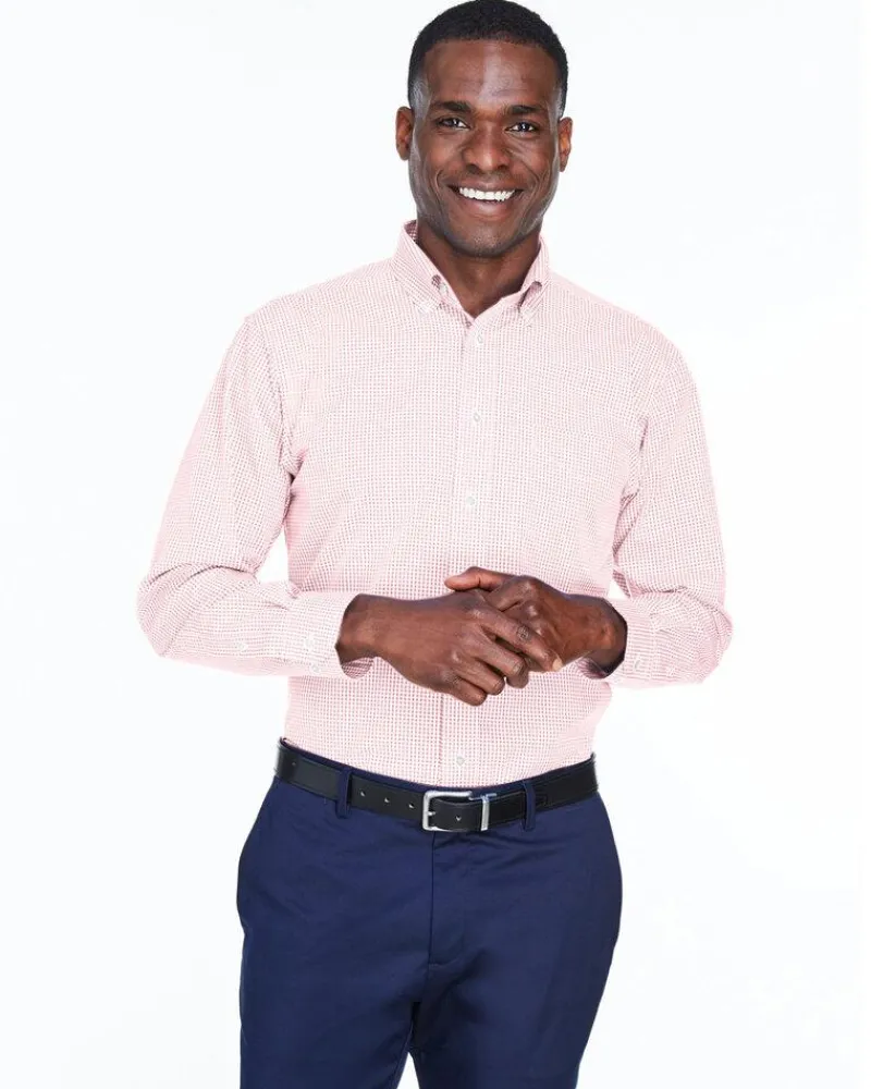 D640 - Men's Crown Collection Gingham Check<Devon & Jones Discount