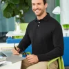D110 - Men's Pima Piqué Long-Sleeve Polo<Devon & Jones Outlet