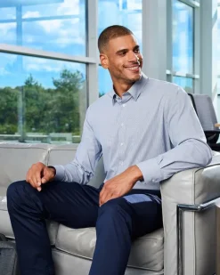 DG537 - Crownlux Performance® Men's Microstripe Shirt<Devon & Jones Hot