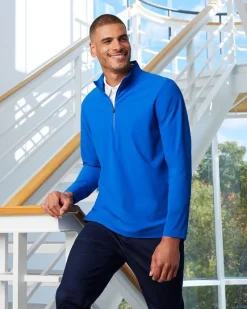 DG410 - Crownlux Performance® Men's Windsor Welded Quarter-Zip<Devon & Jones Hot