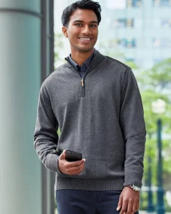 DG478 - Men's Manchester Fully-Fashioned Half-Zip Sweater<Devon & Jones Fashion