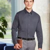 DG535 - Men's CrownLux Performance Tonal Mini Check Shirt<Devon & Jones Online