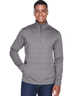 DG798 - Men's Newbury Mélange Fleece Quarter-Zip<Devon & Jones Fashion