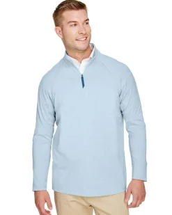 DG480 - Men's Performance Micro-Stripe Quarter-Zip Pullover<Devon & Jones Online
