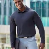 DG20L - Men's CrownLux Performance Plaited Long-Sleeve Polo<Devon & Jones Best