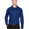 DG20LT - Men's Tall CrownLux Performance Plaited Long-Sleeve Polo<Devon & Jones Sale