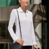 DG20LW - Ladies CrownLux Performance Plaited Long-Sleeve Polo<Devon & Jones Best