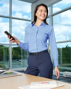 DG536W - Crownlux Performance® Ladies Gingham Shirt<Devon & Jones New